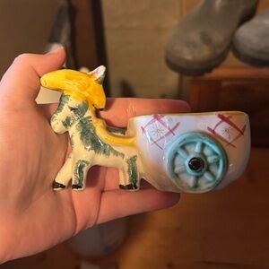 Colorful Ceramic Donkey Planter